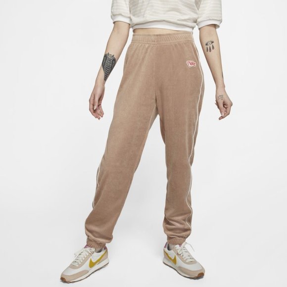 Nike CJ2495-283 Retro Terry Pany Jogger Brown - Picture 1 of 1